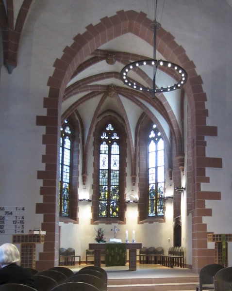 Hymn numbers displayed at a German church